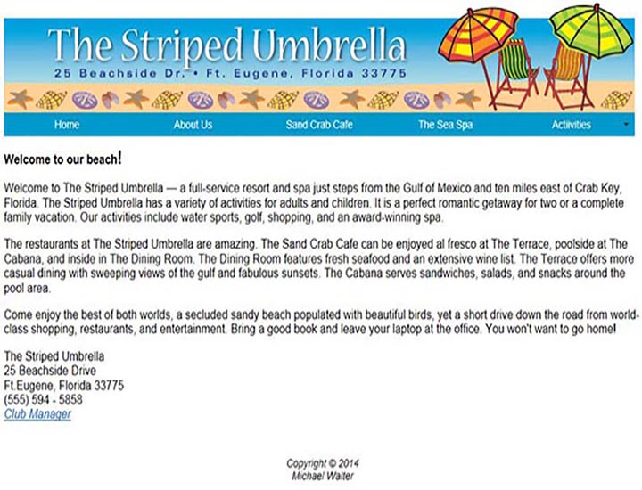 The Striped Umbrella